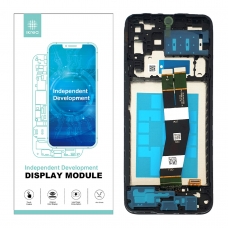 IKREA Pantalla completa con marco para Samsung Galaxy A14 4G A145P/R negra original China(Assembled) 