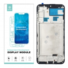 IKREA Pantalla completa con marco para Samsung Galaxy A24 4G A245 negra OLED
