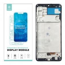 IKREA Pantalla completa con marco para Samsung Galaxy A32 4G A325F negra OLED