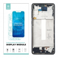 IKREA Pantalla completa con marco para Samsung Galaxy A33 5G A336 negra OLED