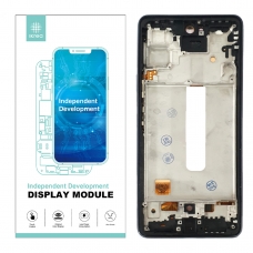 IKREA Pantalla completa con marco para Samsung Galaxy A53 5G A536 negra OLED
