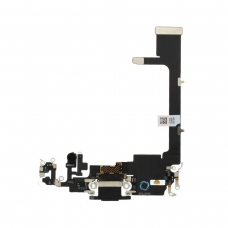 Flex con conector de carga datos y accesorios lightning negro para iPhone 11 Pro A2215 (SIN IC)