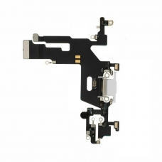 Flex con conector de carga datos y accesorios lightning blanco para iPhone 11 A2221 original