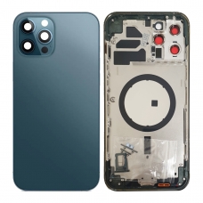 Chasis azul pacífico sin piezas para iPhone 12 Pro Max 6.7