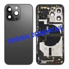 Chasis trasero con piezas para iPhone 13 Pro negro original desmontaje