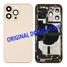 Chasis trasero con piezas para iPhone 13 Pro oro original desmontaje