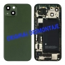 Chasis trasero con piezas y batería para iPhone 13 verde original desmontaje