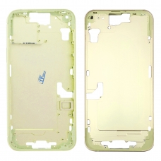 Carcasa intermedia con bandeja SIM y botones para iPhone 15 Plus amarilla