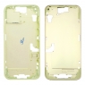 Carcasa intermedia con bandeja SIM y botones para iPhone 15 Plus amarilla