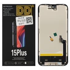Pantalla completa para iPhone 15 Plus negra SOFT OLED(DD)
