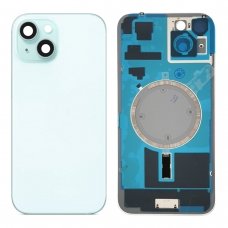 Tapa trasera con soporte para iPhone 15 Plus azul
