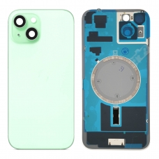 Tapa trasera con soporte para iPhone 15 Plus verde