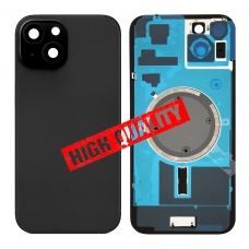 Tapa trasera con soporte tallada en frío integrado para iPhone 15 Plus negra