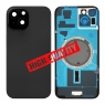 Tapa trasera con soporte tallada en frío integrado para iPhone 15 Plus negra