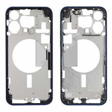 Carcasa intermedia con bandeja SIM y botones para iPhone 15 Pro Max azul