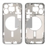 Carcasa intermedia con bandeja SIM y botones para iPhone 15 Pro Max blanca