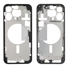 Carcasa intermedia con bandeja SIM y botones para iPhone 15 Pro Max negra
