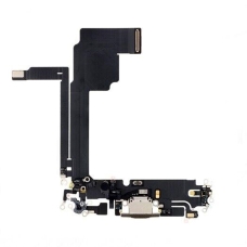 Flex de carga con conector lightning negro para iPhone 15 Pro Max A2849 original