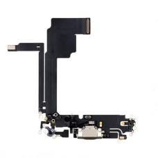 Flex de carga con conector tipo-c negro para iPhone 15 Pro Max A2849 original