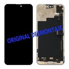 Pantalla completa original desmontaje para iPhone 15 Pro Max negra(Grado A)