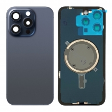 Tapa trasera con soporte para iPhone 15 Pro Max azul