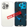 Tapa trasera con soporte y NFC tallada en frío integrado para iPhone 15 Pro Max blanca