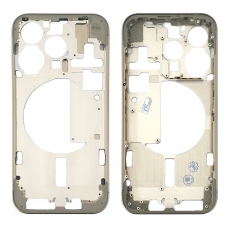Carcasa intermedia con bandeja SIM y botones para iPhone 15 Pro titanio natural