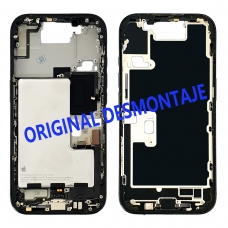 Carcasa intermedia con batería para iPhone 16 Pro negra original desmontaje