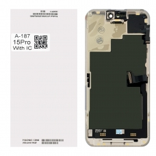 Pantalla completa con ic para iPhone 15 Pro negra original(Service Pack)