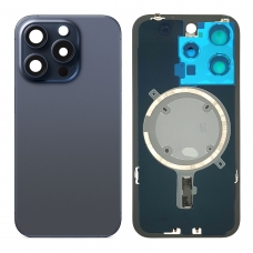 Tapa trasera con soporte para iPhone 15 Pro azul
