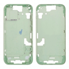 Carcasa intermedia con bandeja SIM y botones para iPhone 15 verde