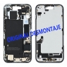 Carcasa intermedia con batería para iPhone 15 azul original desmontaje