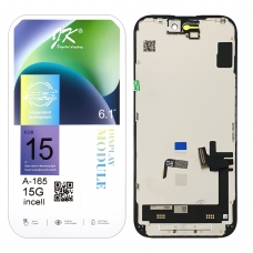 Pantalla completa para iPhone 15 negra JK IN-CELL