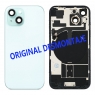 Tapa trasera con soporte y NFC para iPhone 15 azul original desmontaje