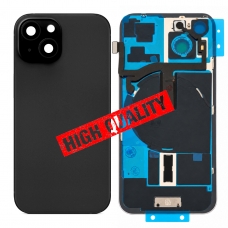 Tapa trasera con soporte y NFC tallada en frío integrado para iPhone 15 negra