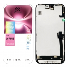 Pantalla completa para iPhone 16 Plus negra dura JK IN-CELL