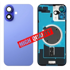 Tapa trasera con soporte tallada en frío integrado para iPhone 16 Plus azul