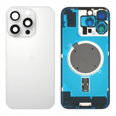 Tapa trasera con soporte para iPhone 16 Pro Max blanca