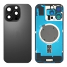 Tapa trasera con soporte para iPhone 16 Pro Max negra