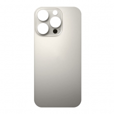 Tapa trasera para iPhone 16 Pro Max titanio natural