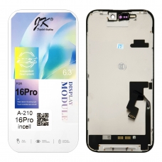 Pantalla completa para iPhone 16 Pro negra dura JK IN-CELL