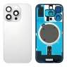 Tapa trasera con soporte para iPhone 16 Pro blanca