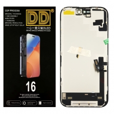 Pantalla completa para iPhone 16 negra OLED(DD)
