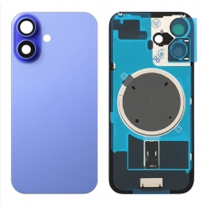 Tapa trasera con soporte para iPhone 16 azul