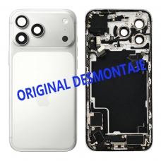 Chasis trasero con piezas para iPhone 17 Pro Max plata original desmontaje