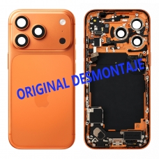 Chasis trasero con piezas para iPhone 17 Pro naranja original desmontaje