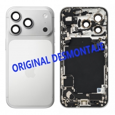 Chasis trasero con piezas para iPhone 17 Pro plata original desmontaje
