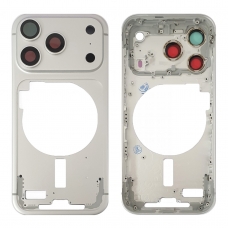 Chasis trasero para iPhone 17 Pro plata