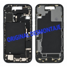 Carcasa intermedia con batería para iPhone 17 negra original desmontaje