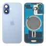 Tapa trasera con soporte tallada en frío integrado para iPhone 17 azul